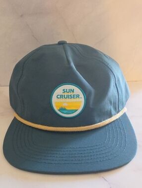 Sun Cruiser Teal Rope-Detail Cap